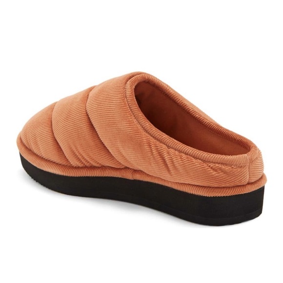 NWT Loeffler Randall Corduroy Puffer Cozy Slip-On Mules - Picture 2 of 5